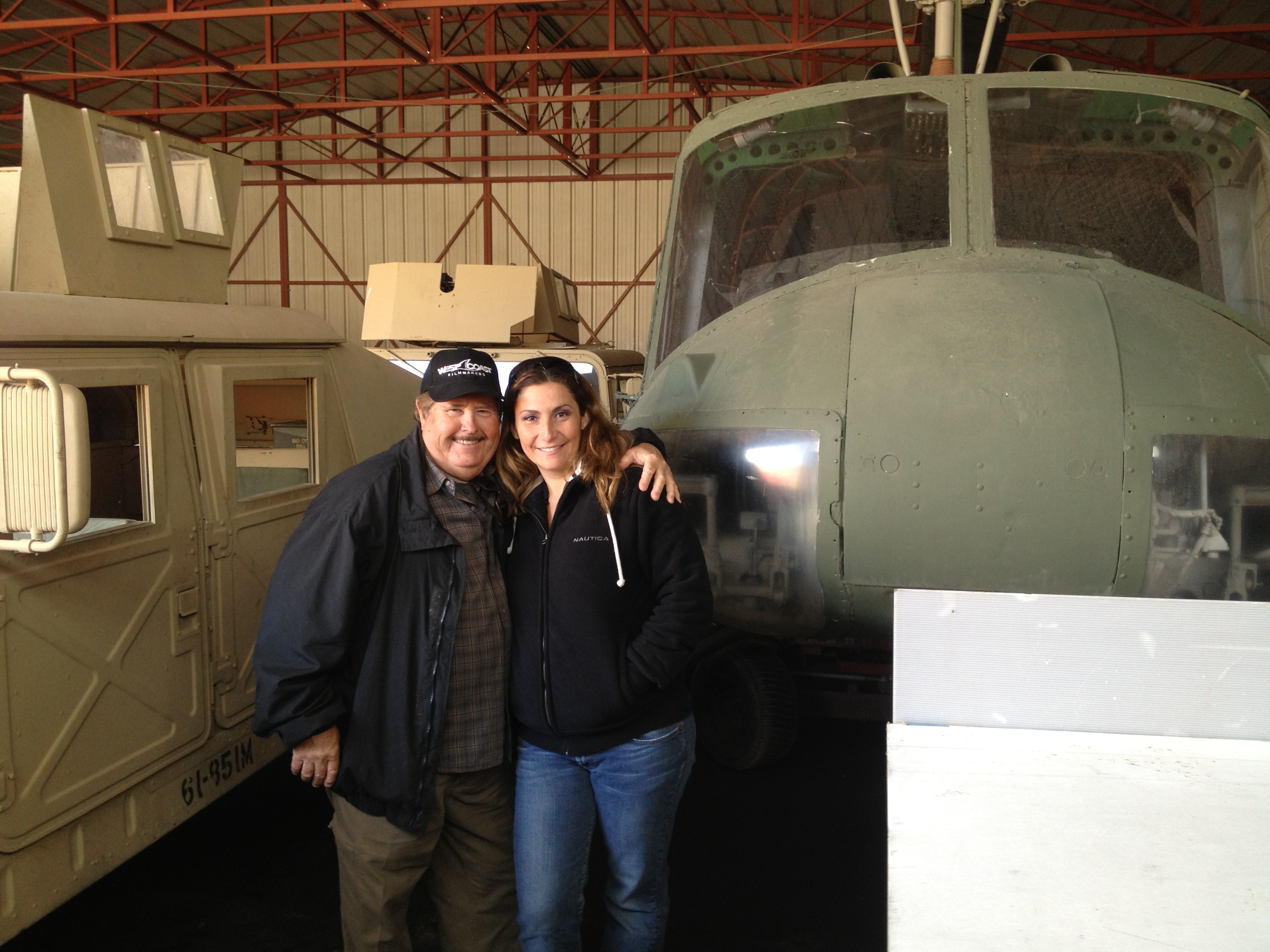 Rene Veluzat and Effie at Blue Cloud Movie Ranch, Santa Clarita, CA.