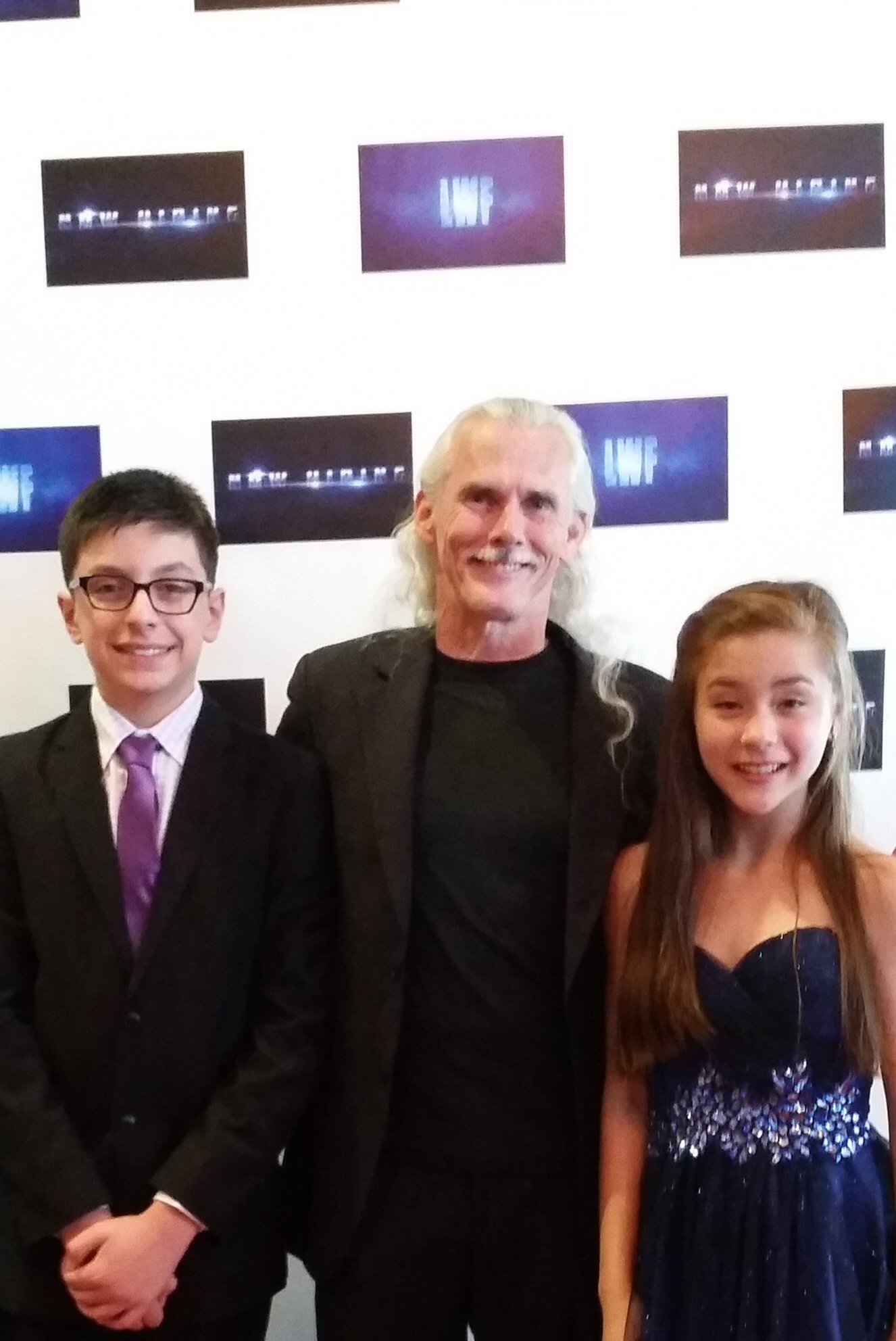 Evan Materne, Camden Toy, and Claire Tablizo at the Now Hiring Movie premiere in San Antonio, Tx