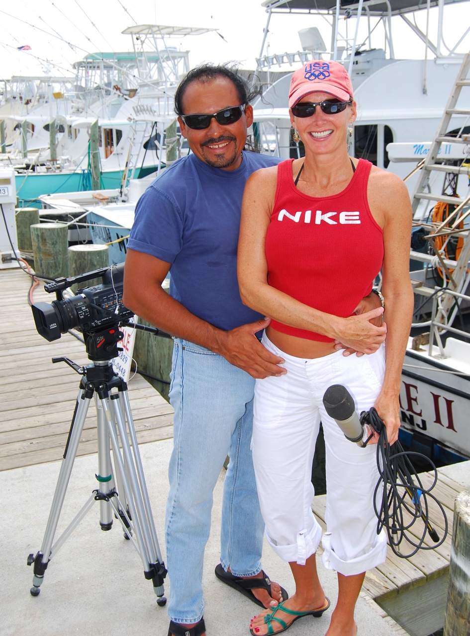 David & Dee working in Hatteras