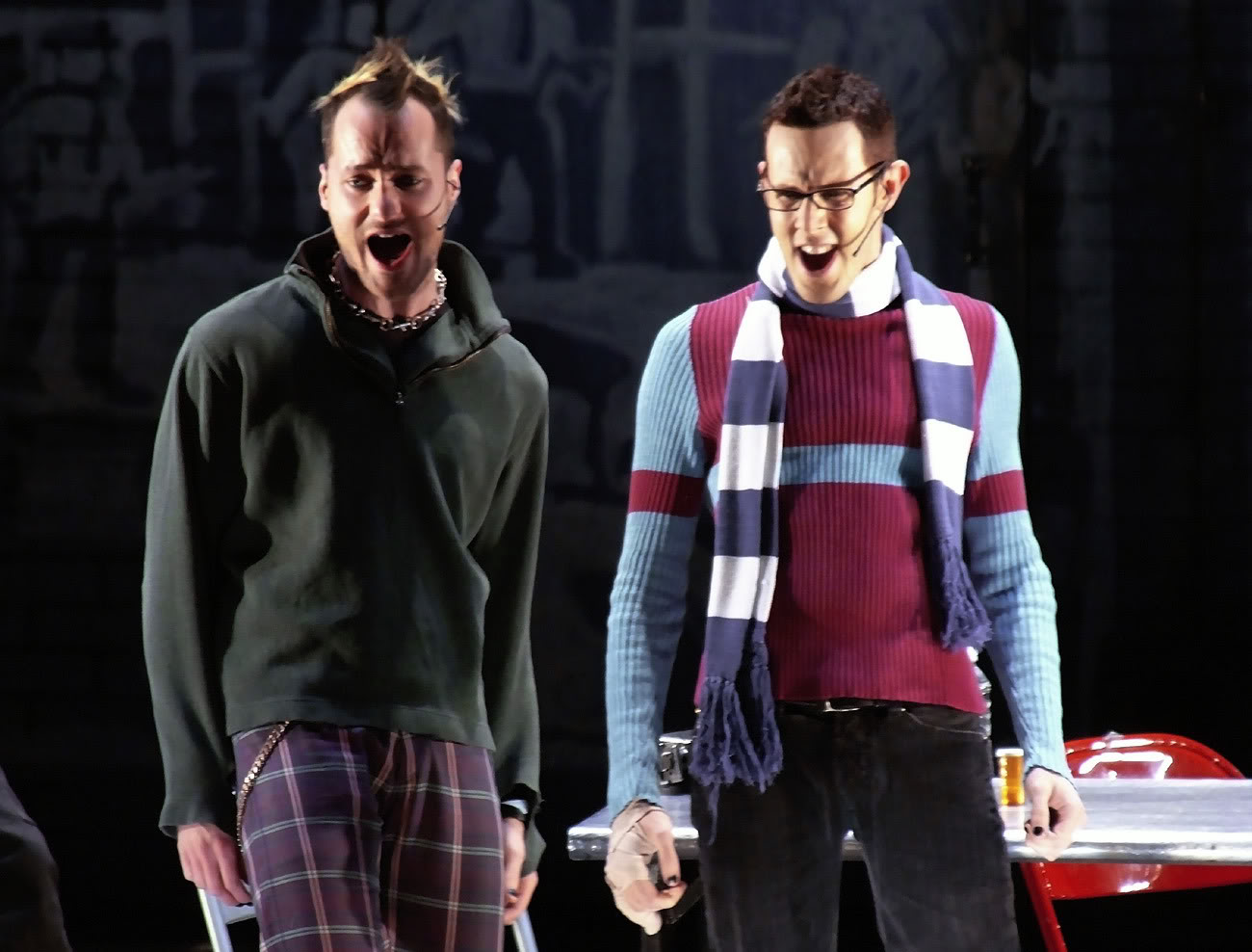 Harley Jay and Declan Bennett in the Broadway Cast of RENT