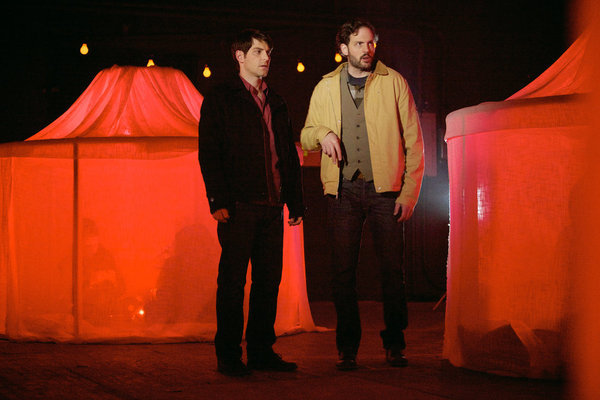 Still of Silas Weir Mitchell and David Giuntoli in Grimm (2011)