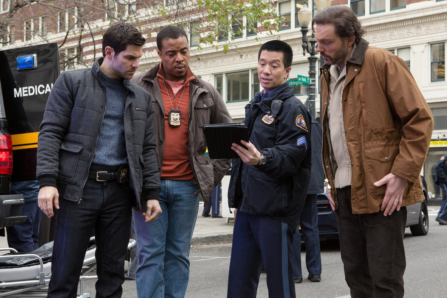 Still of Russell Hornsby, Reggie Lee, Silas Weir Mitchell and David Giuntoli in Grimm (2011)