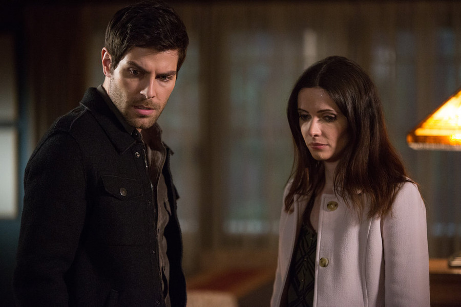 Still of Bitsie Tulloch and David Giuntoli in Grimm (2011)