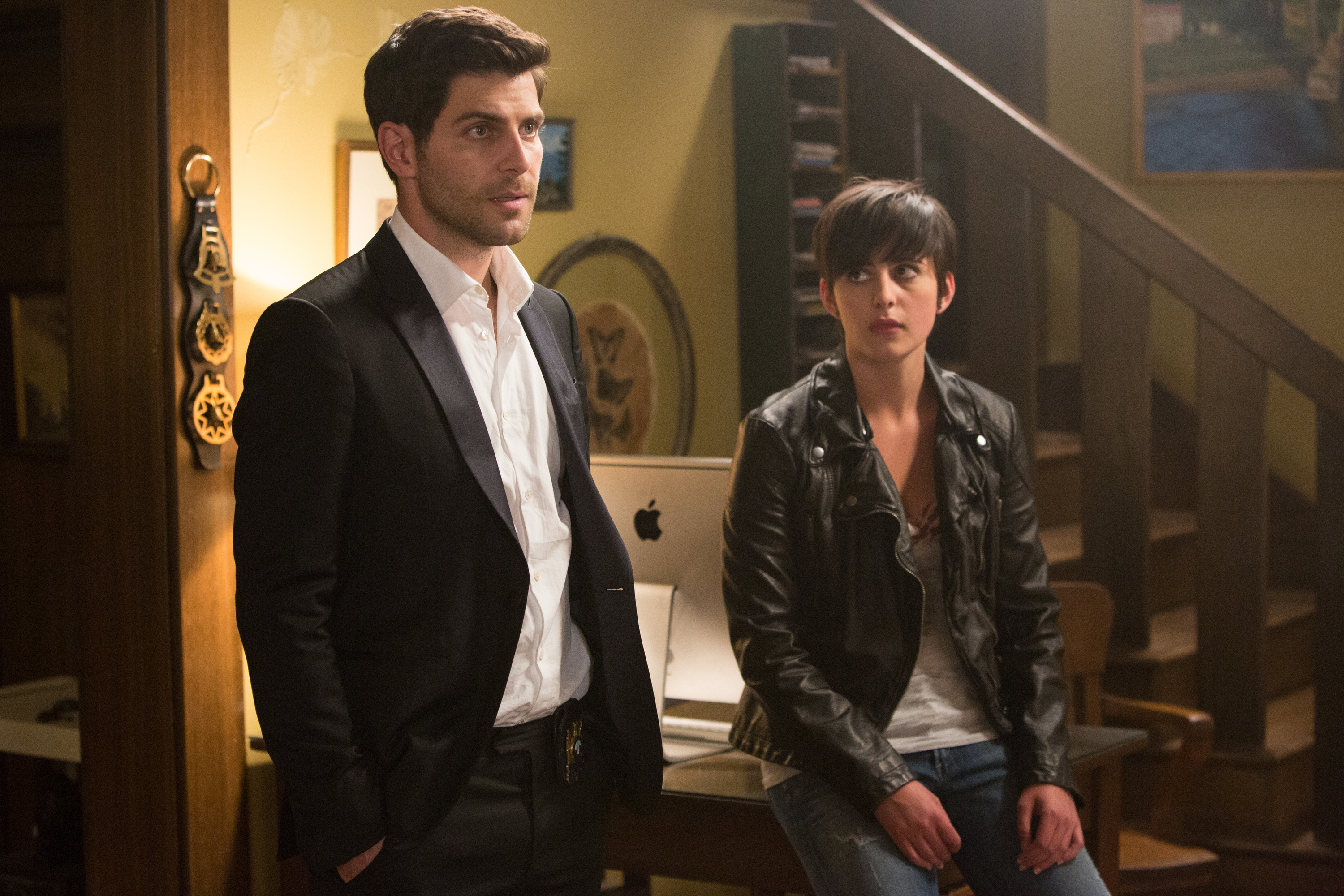 Still of David Giuntoli and Jacqueline Toboni in Grimm (2011)