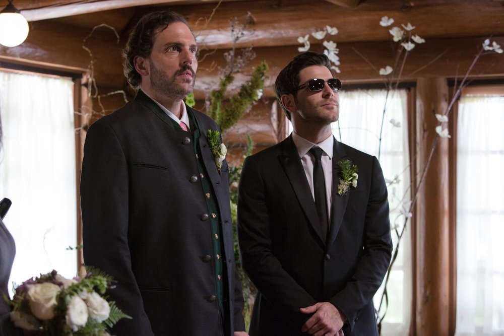 Still of Silas Weir Mitchell and David Giuntoli in Grimm (2011)