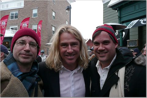 Dave with Joe Majestic and Ed Roland of Collective Soul at Sundance Film Festival, 2008