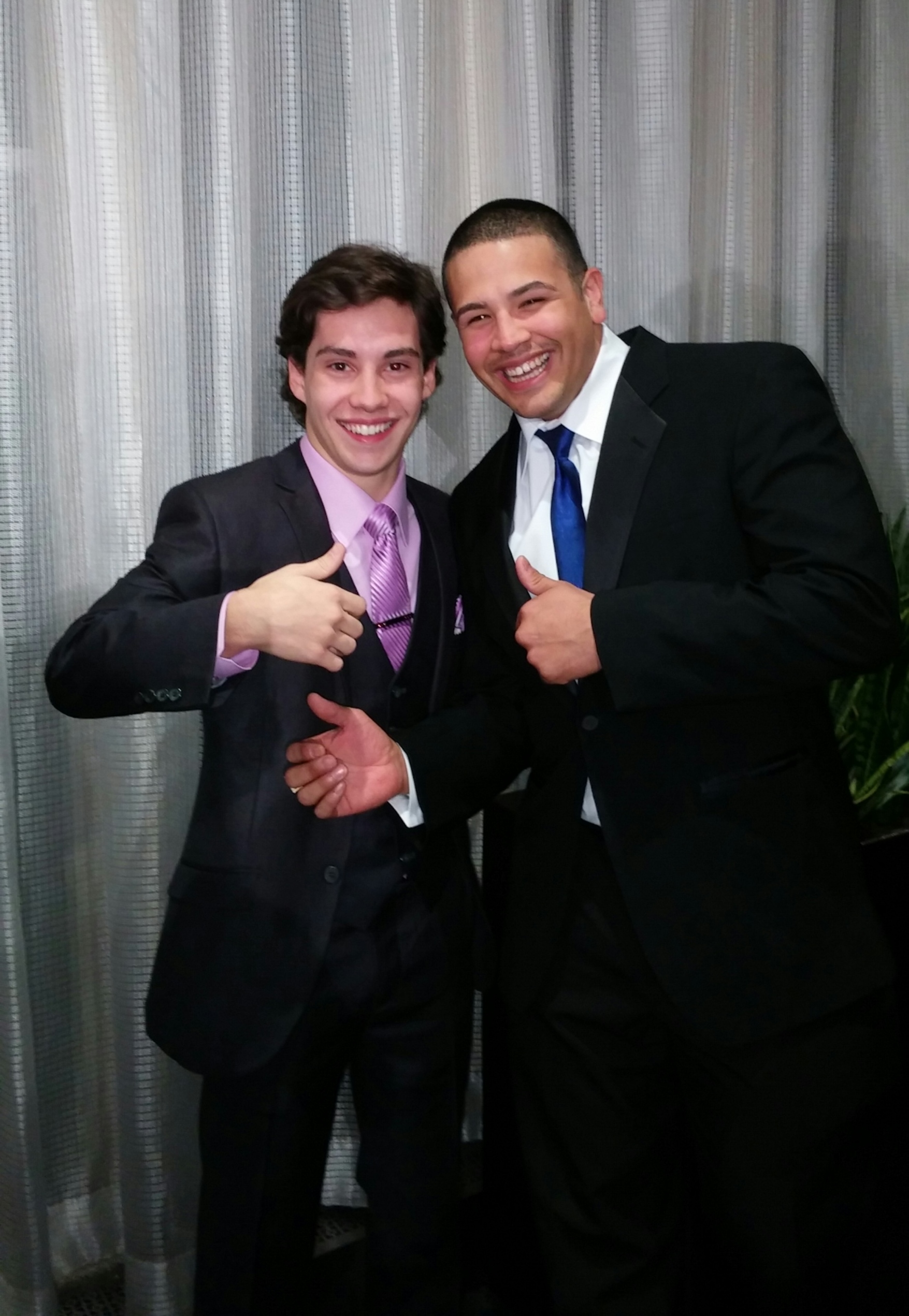 John D'Leo with actor Mike Figueroa