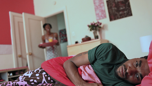 Still of Jameel Saleem and Kimelia Weathers in Exit Strategy (2012)