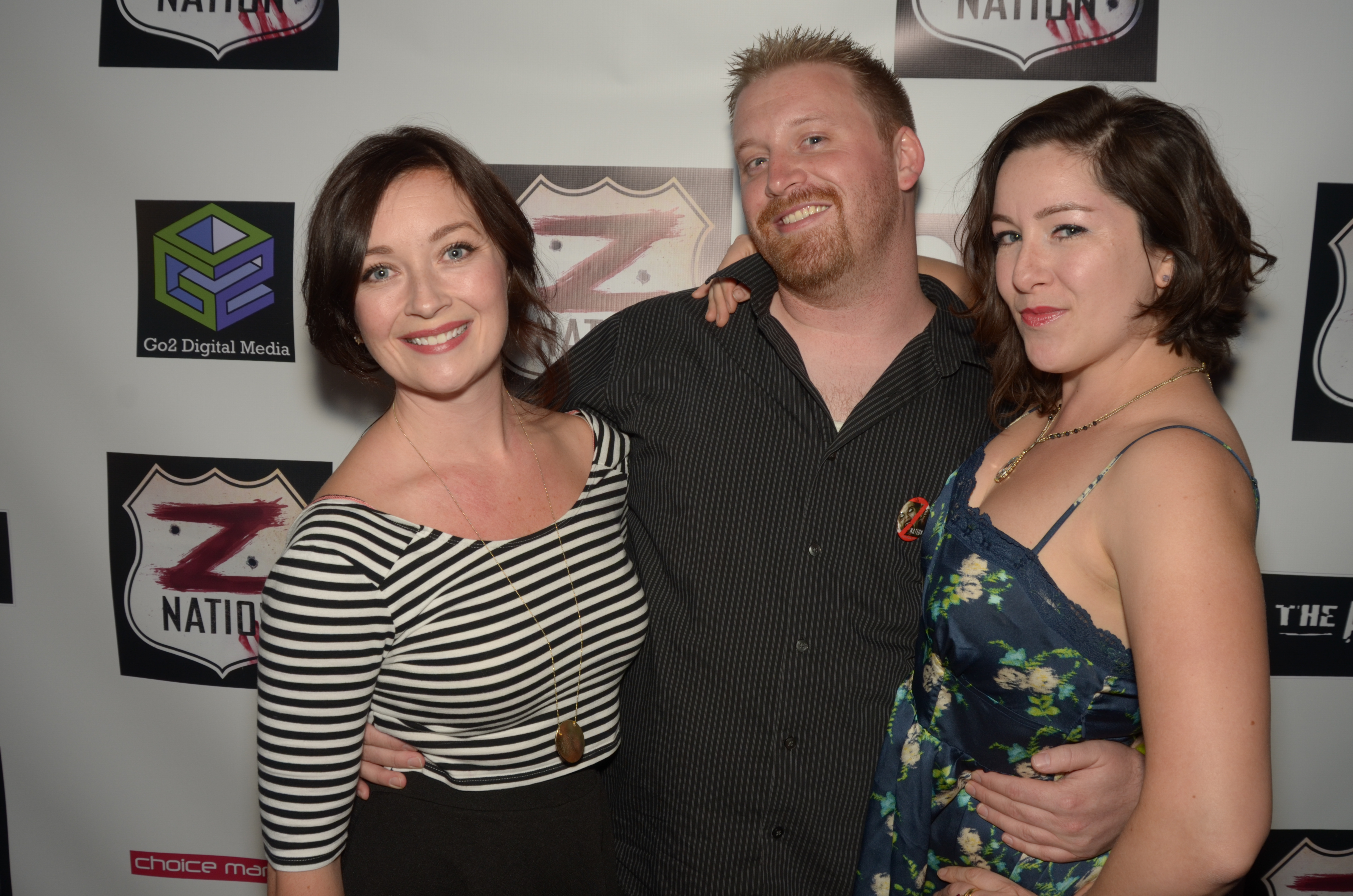 Z-Nation Red Carpet Premiere - (From left to Right) Lisa Coronado, Fred Beahm, and Wonder Russell