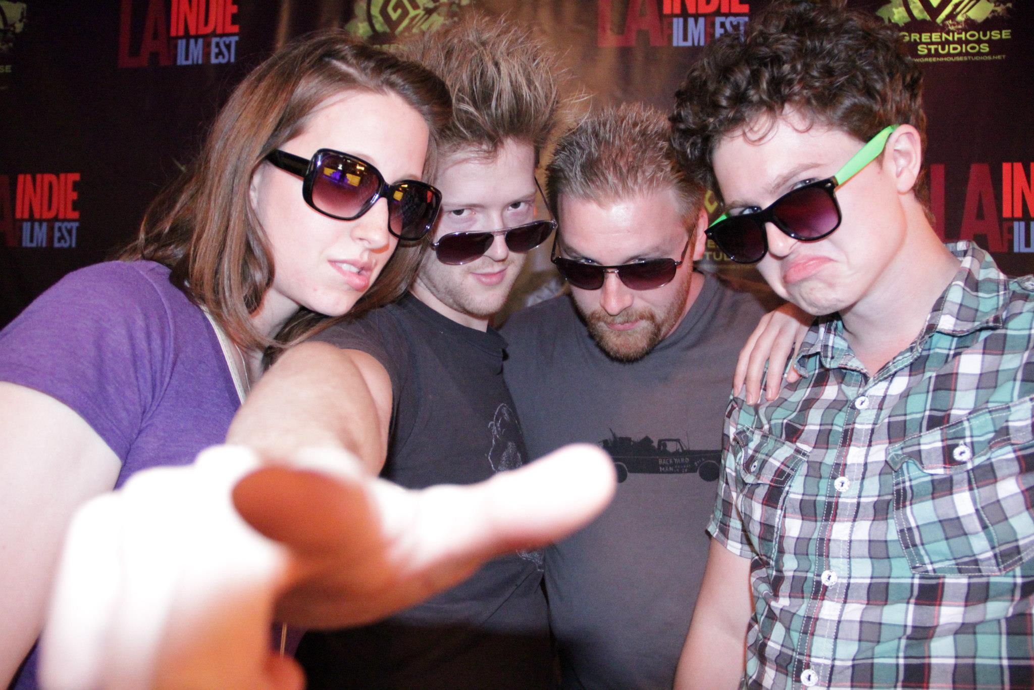 Left to Right, Beth Meberg, Alex Meader, Fred Beahm, and Connor Hair at the 2012 LA Indie Film Fest.
