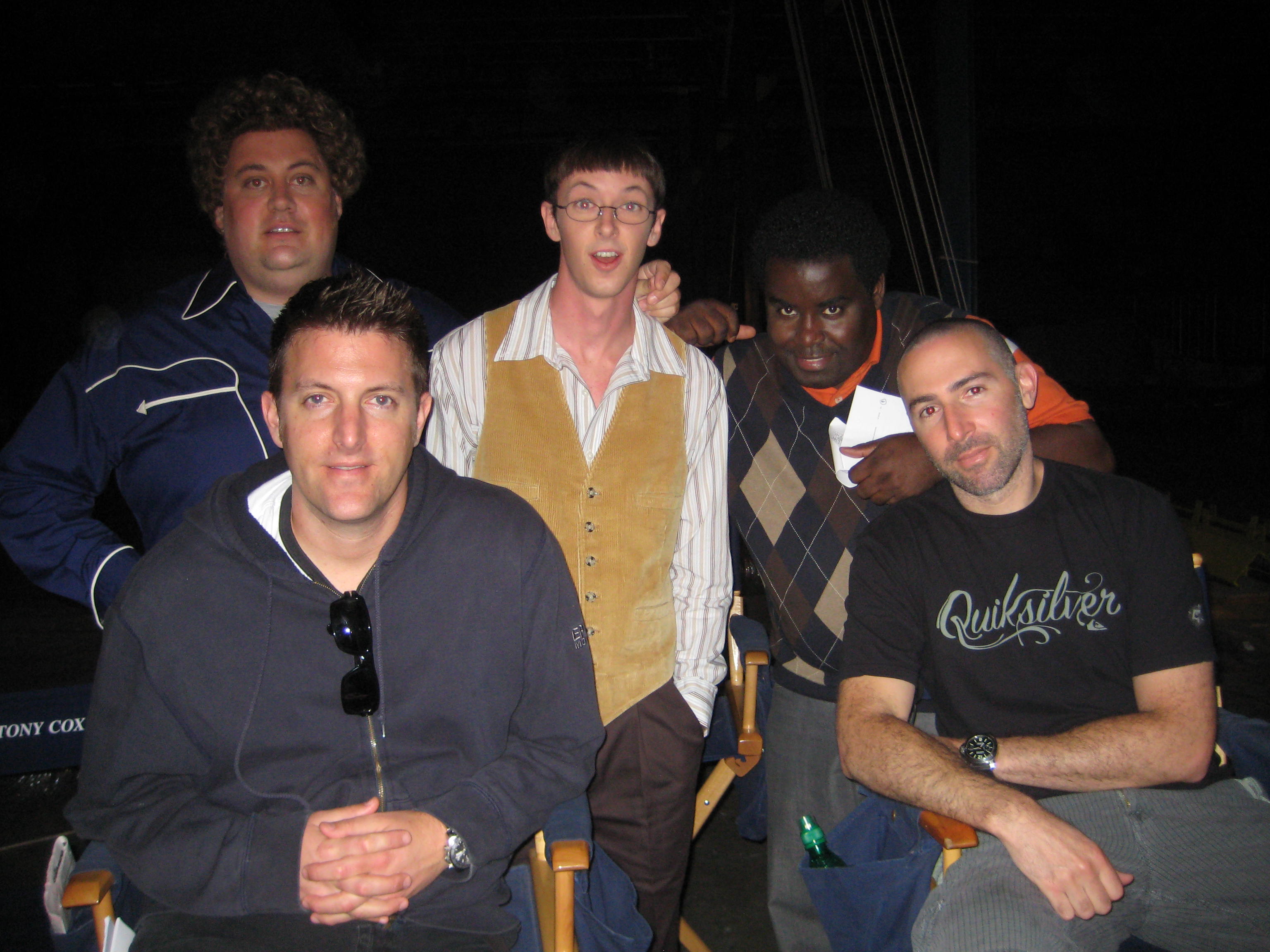 Shooting 'Disaster Movie' in Shreveport, LA - Pictured - Noah Harpster, Austin Scott, Gary G-Thang Johnson, Jason Friedberg, Aaron Seltzer