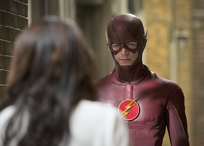 Still of Grant Gustin and Candice Patton in The Flash (2014)