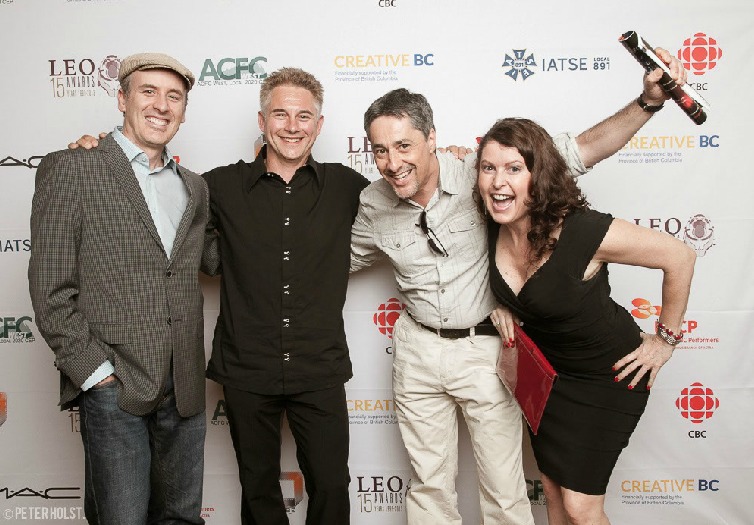 Leo Awards 2013. Marc Baril, Michel Duran, Fred Goldstein and Erica Bulman
