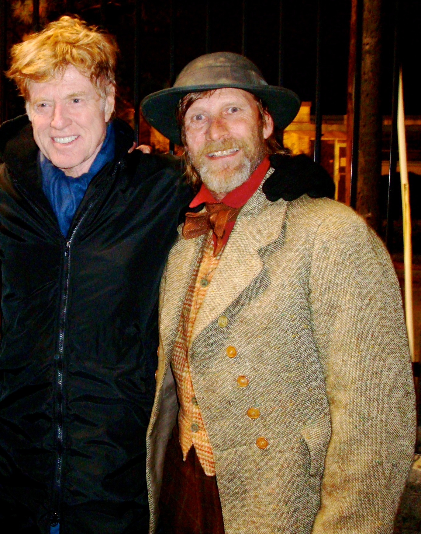 Cosmo and Mr. Robert Redford on his set of The Conspirator in Ga.