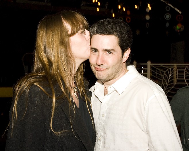 DP Rachel Wyn Dunn gives Jay J. Levy a smooch at the 