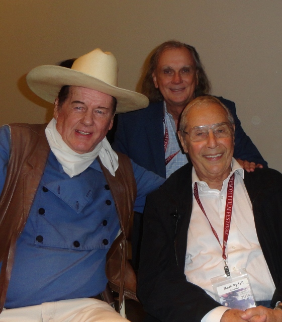with Ermal Williamson (John Wayne) and Director Mark Rydell, Prescott Film Festival 2014
