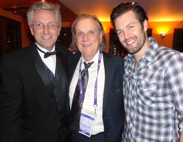 With Sedona Film Festival director, Patrick Schweiss and actor Sam Whitten, Mirage at Zabul Province, 2014 Sedona Film Festival.