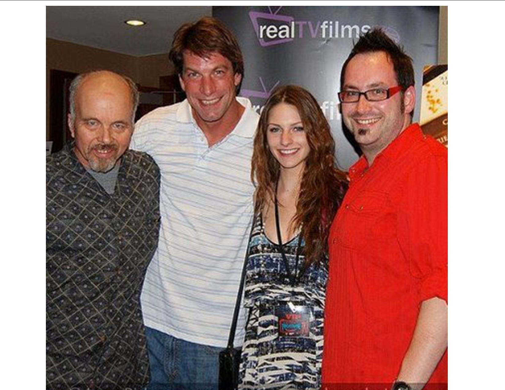 Clint Howard, Charlie O'Connell, Jenna Stone and Paul Morrell at Texas Frightmare Film Festival