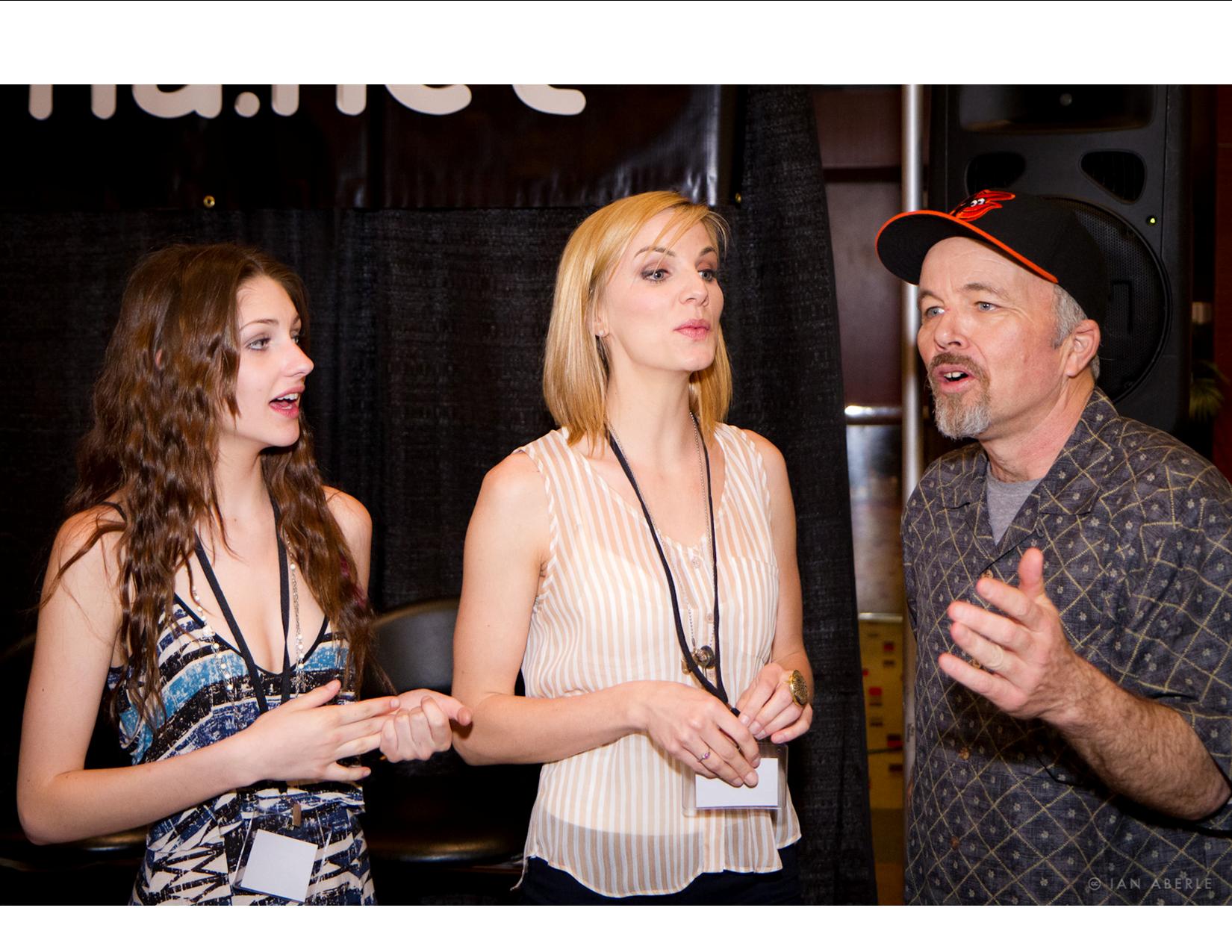Jenna Stone, Marie Bollinger and Clint Howard at Texas Frightmare Weekend
