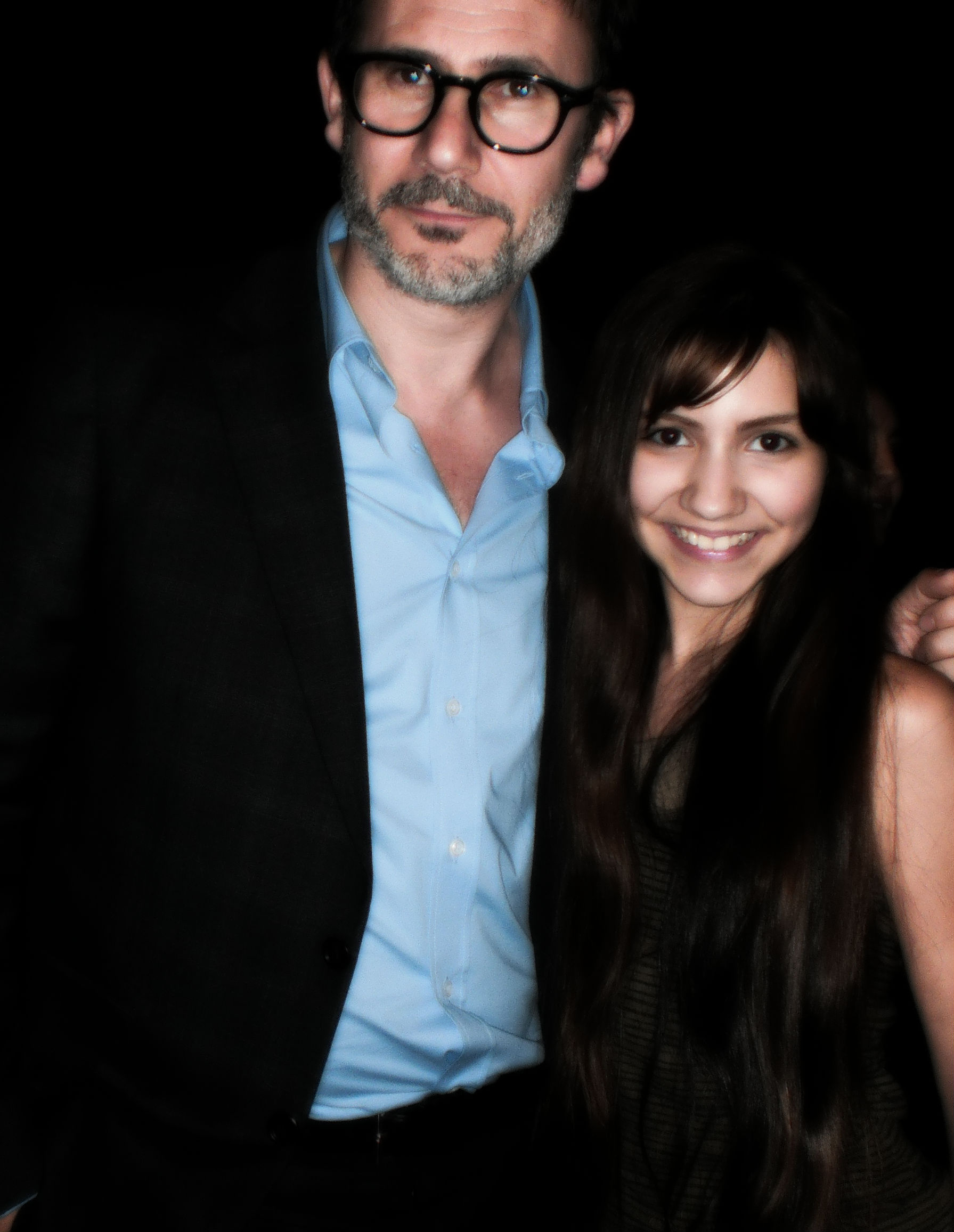 (2012) Kate Scott with Michel Hazanavicius, Academy-award winning writer and director of 