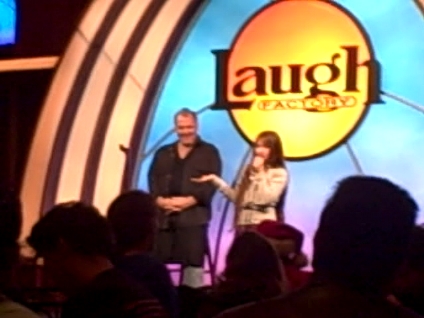 (2009) Kate Scott with TV producer Allan Stephan at The World Famous LAUGH FACTORY in West Hollywood, CA