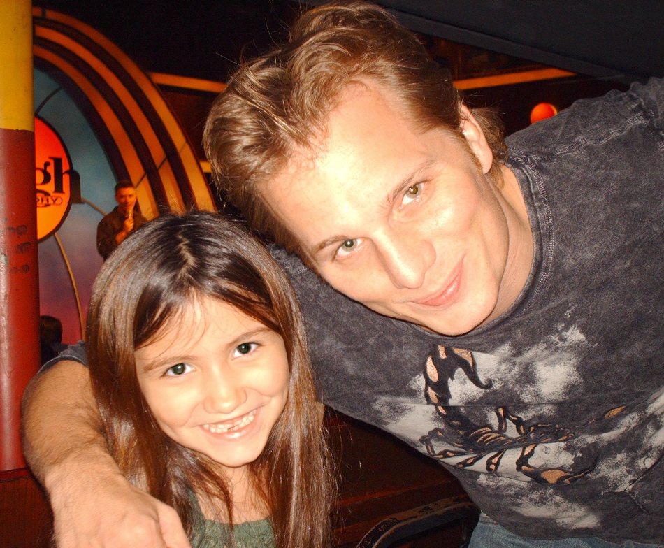 (2006) Kate Scott with comic Adam Hunter at The World Famous Laugh Factory
