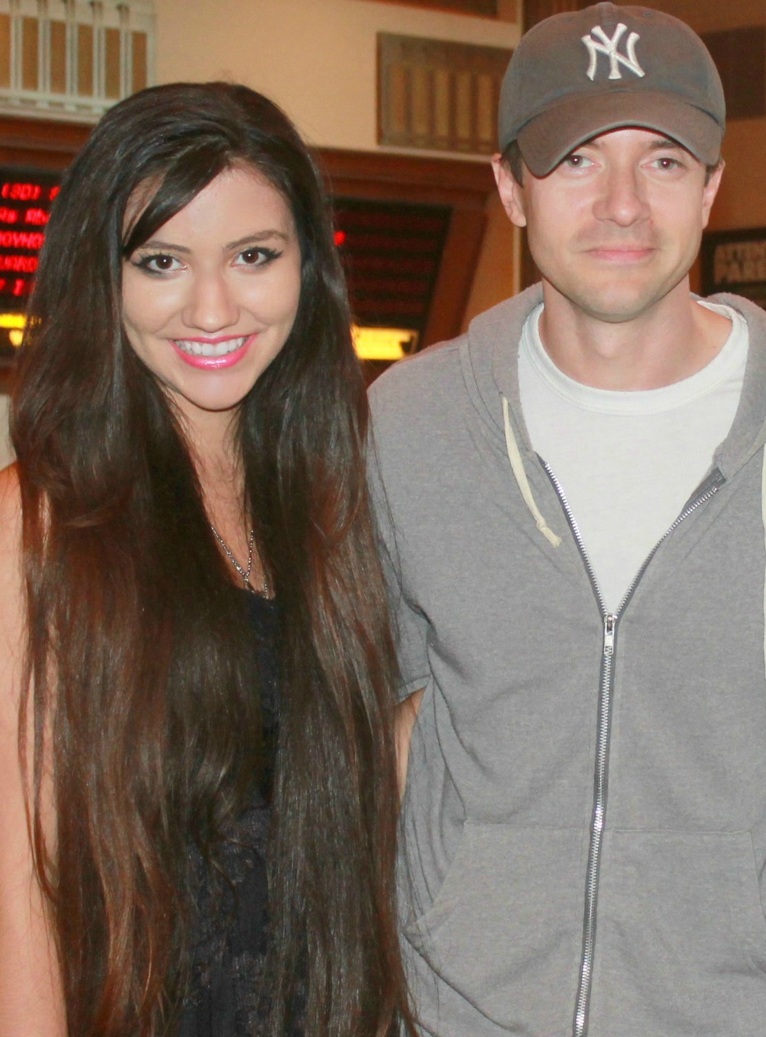 Kate Scott with Topher Grace