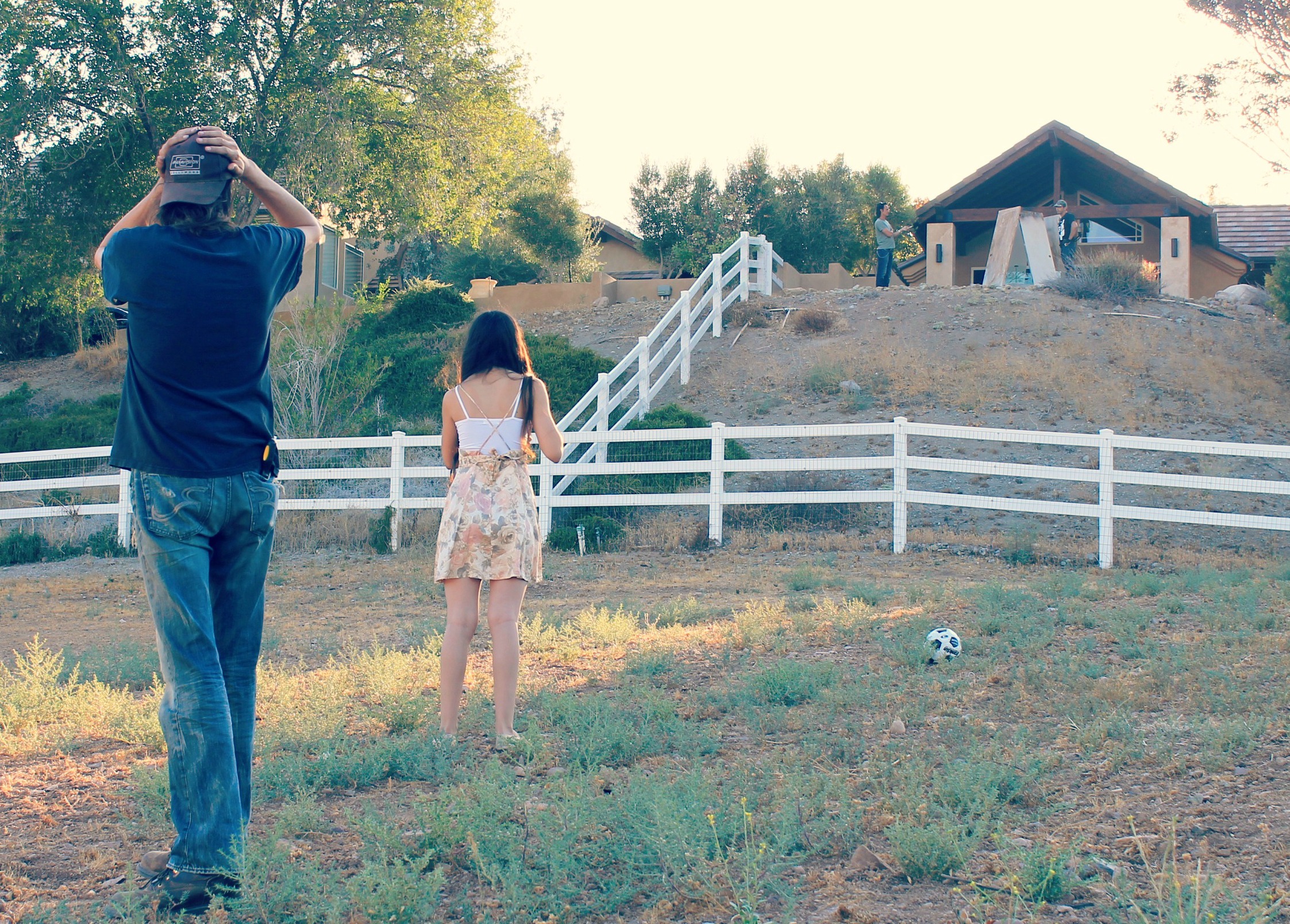 Director Shian Storm and Kate Scott filming music video for KXM.