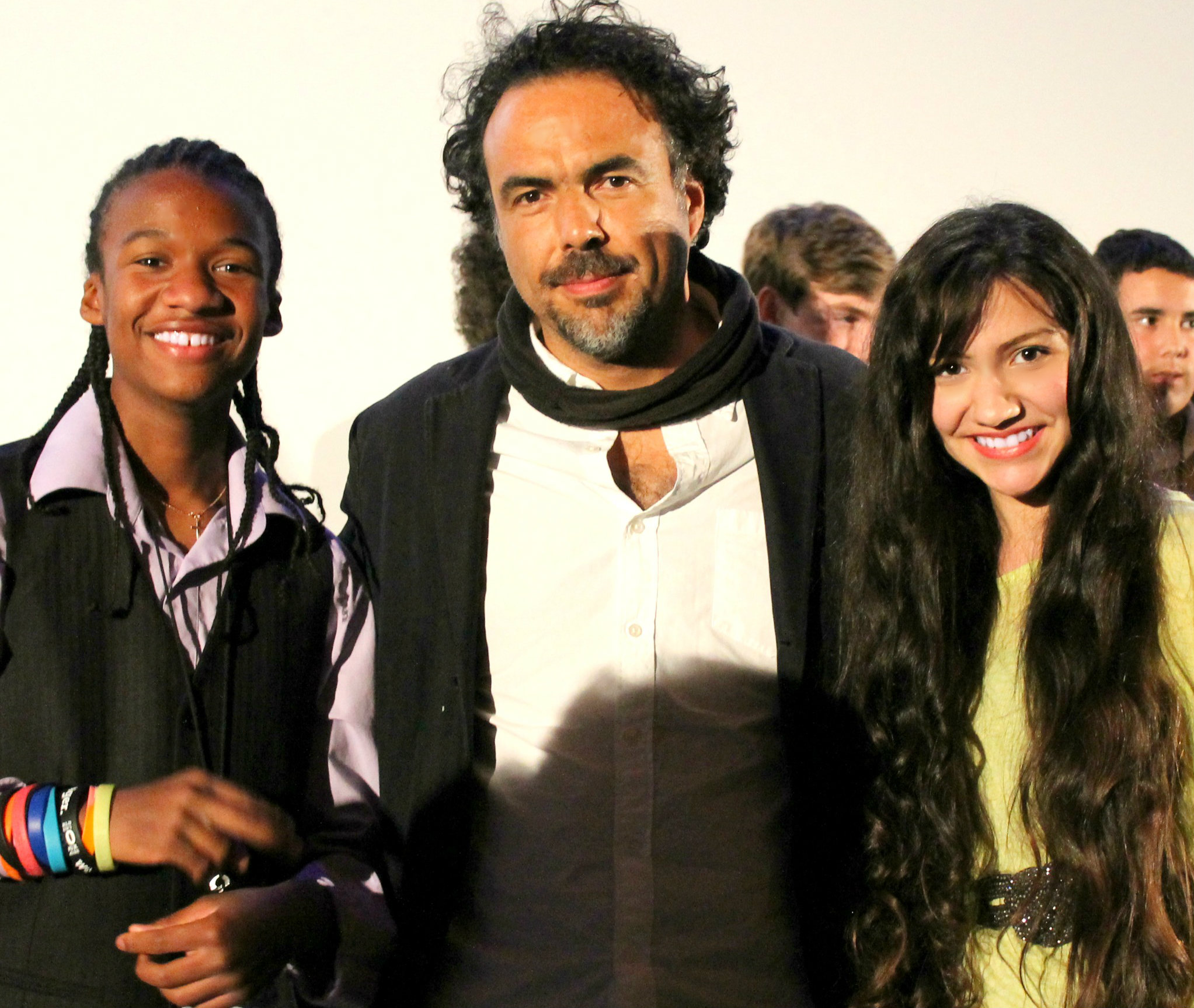(2013) Trey Carlisle and Katie Scott with director Alejandro González Iñárritu (Babel, 21 Grams) at film festival