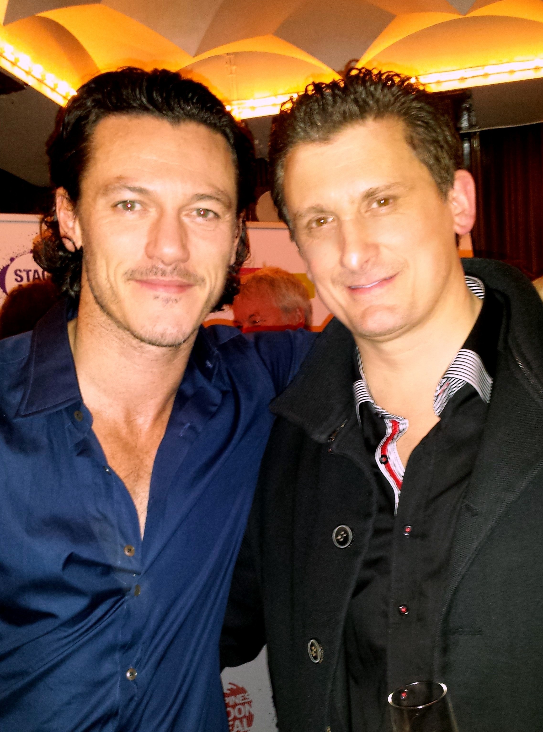 At a London West End Charity Event for the Philippines with Luke Evans