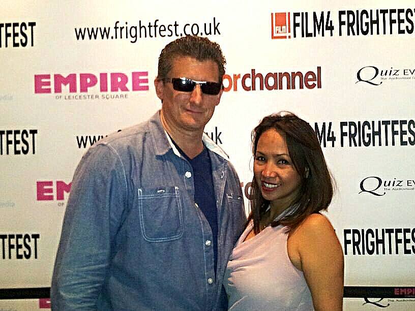 With my wife at the UK Film4 Fright fest 2013