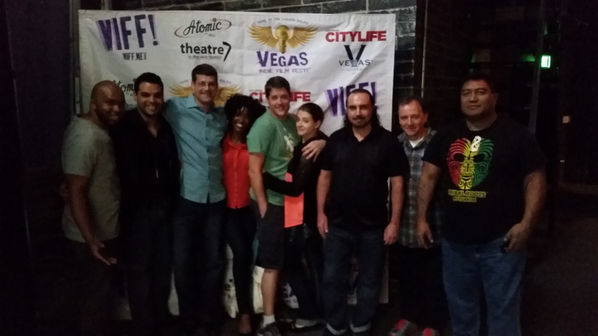 Jason Anthony Fisher with Cast and Crew members from A.K.A. The Surgeon at Vegas Indie Film Festival.