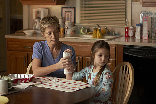 Still of Edie Falco and Mackenzie Aladjem in Nurse Jackie (2009)