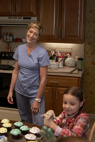 Still of Edie Falco and Mackenzie Aladjem in Nurse Jackie (2009)