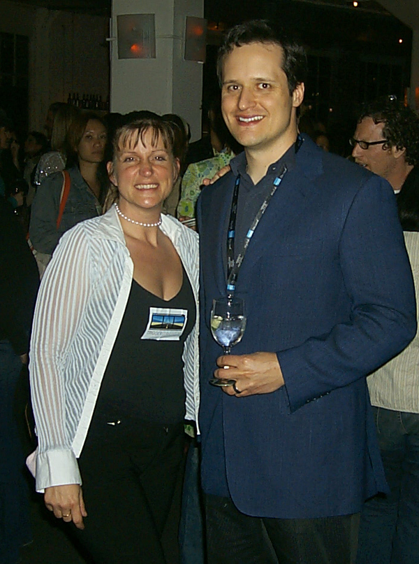 Filmmakers Elizabeth Anne and Douglas Horn at the Trigger Street Productions party Tribecca Film Festival 2005