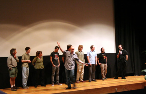 Q&A with Directors and Host John Theisen - Enzian Film Slam - Maitland, FL February 2010 GreenroomOrlando.com 2010