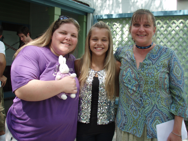 Filmmakers Jen Vargas, Mary Jo Wold & Elizabeth Anne at the June 2008 Enzian Film Slam