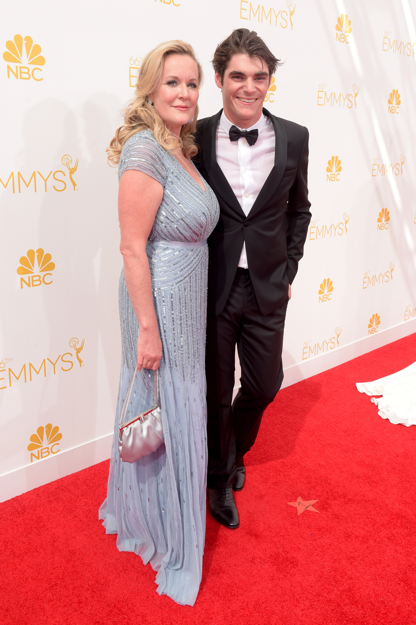 RJ Mitte and Dyna Mitte at event of The 66th Primetime Emmy Awards (2014)