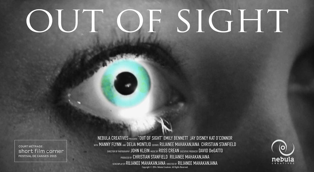 OUT OF SIGHT poster for the 2015 Cannes Film Festival, Court Métrage.