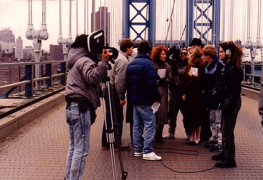 Shooting on Manhattan Bridge 1988