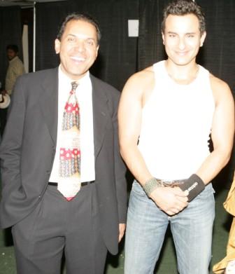 Aron Govil with Saif Ali