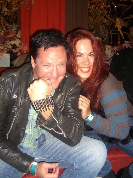 Fileena Bahris and Michael Madsen at the Sundance Film Festival - Park City Utah - Michael Madsen's jewelery in the photo is 
