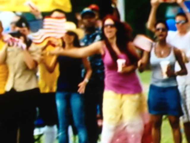 Actress Fileena Bahris as Soccer Fan in Universals BATTLESHIP