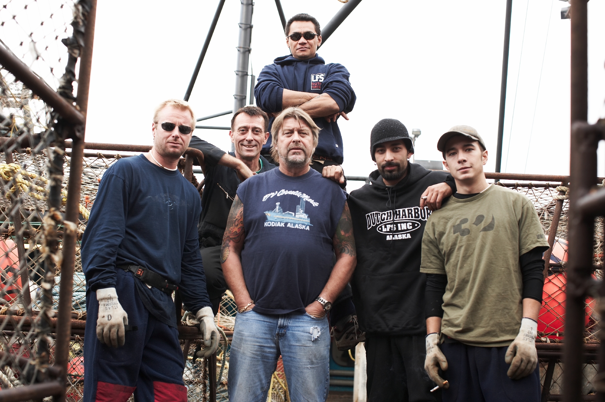 Josh Harris, Jake Harris, Phil Harris, Dave Millman, Murray Gamrath and Freddy Maugatai in Deadliest Catch (2005)