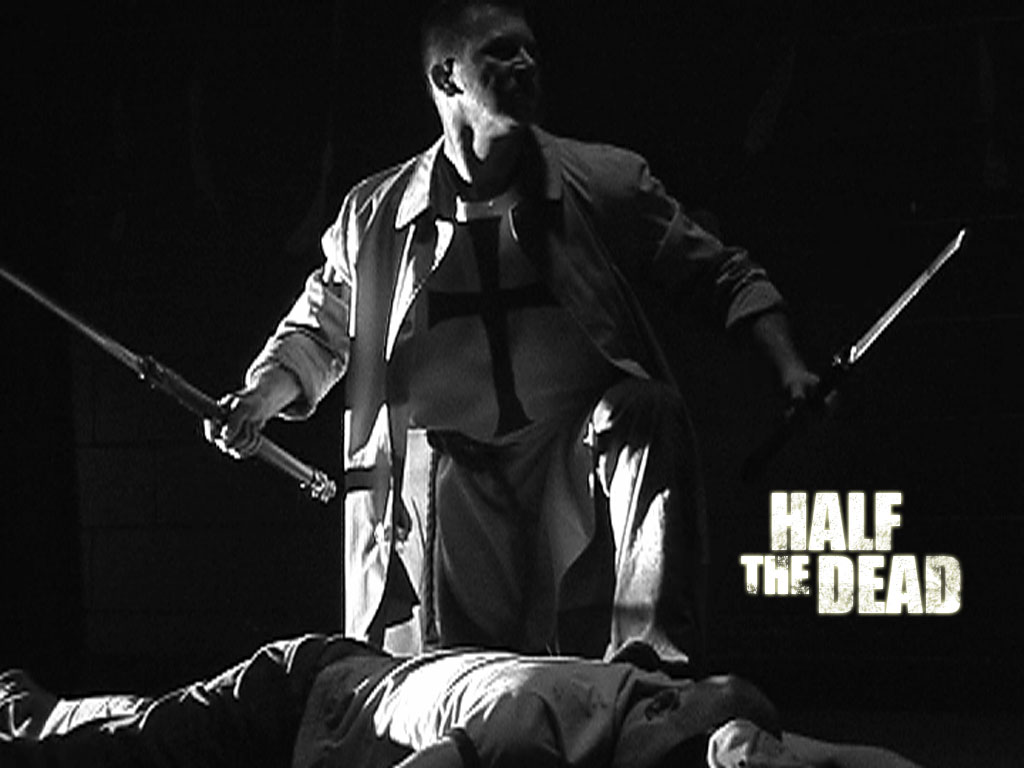 Scott as a corpse in the trailer for THE HALF-DEAD.