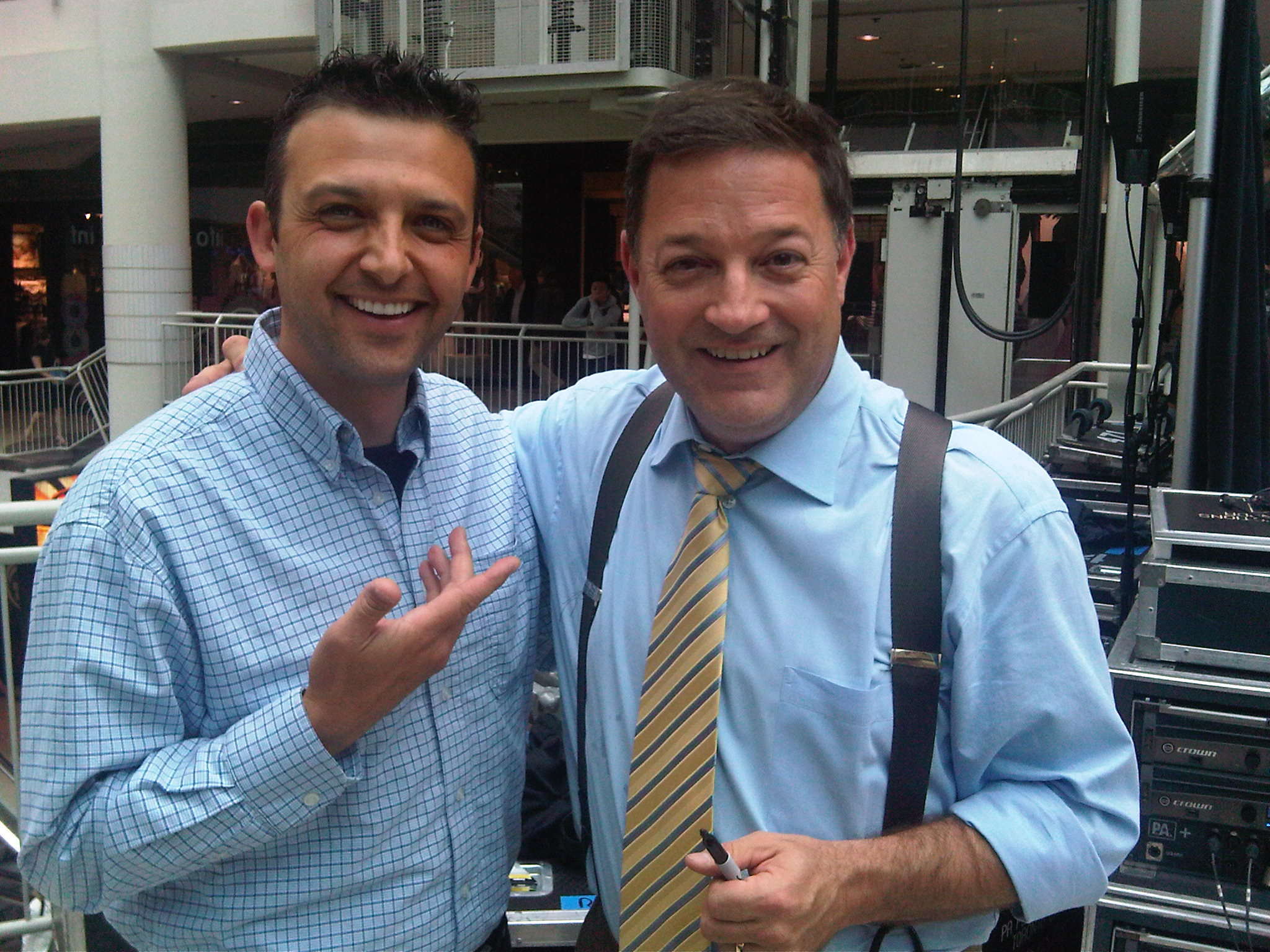 William Lucas with Kevin Frankish from Toronto's very own Breakfast Television