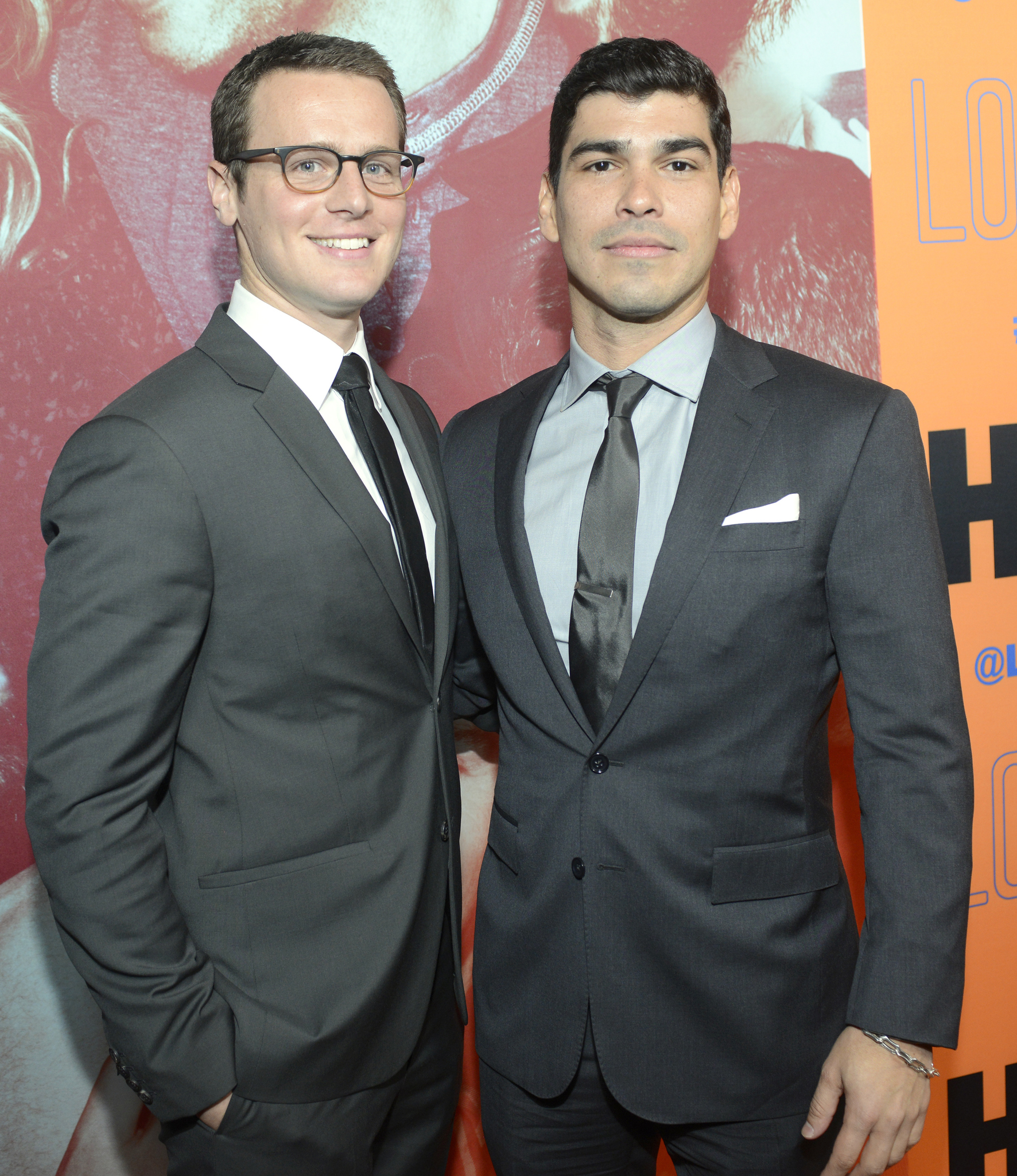 Jonathan Groff and Raul Castillo at event of Looking (2014)