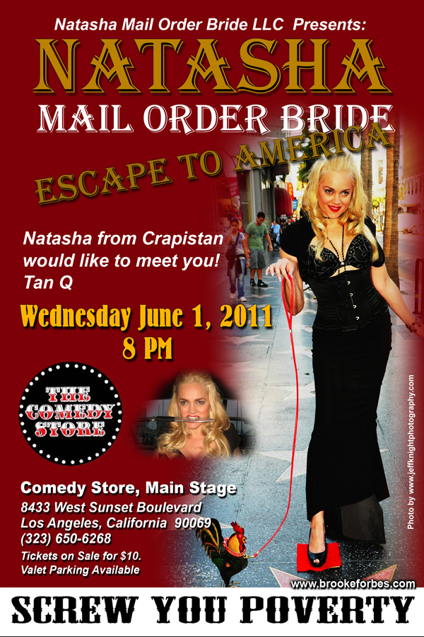 The World Famous Comedy Store, Stand -Up Natasha the Mail Order Bride