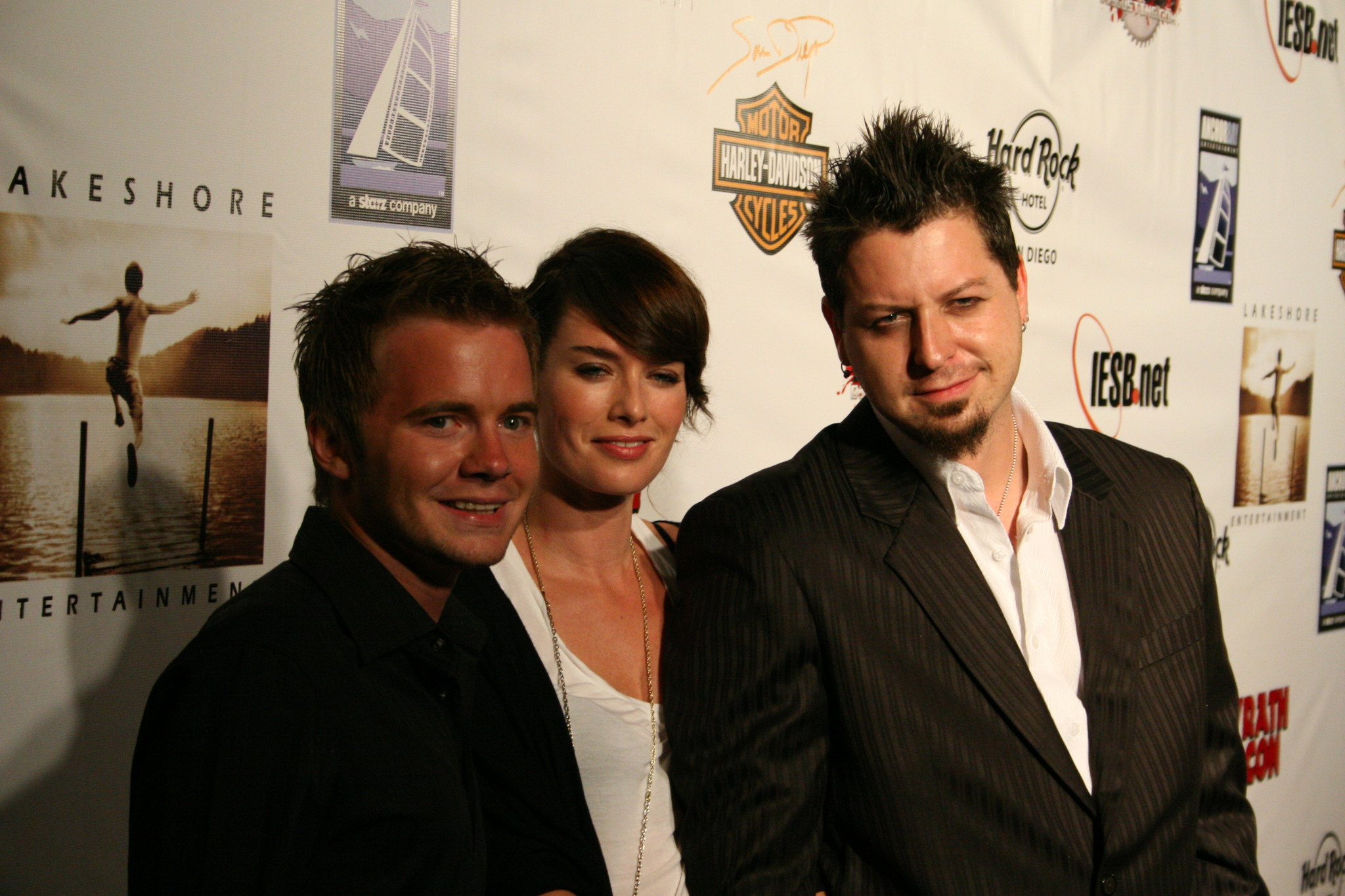 Robert Hall, Lena Headey and Anthony Fitzgerald at event of Laid to Rest (2009)