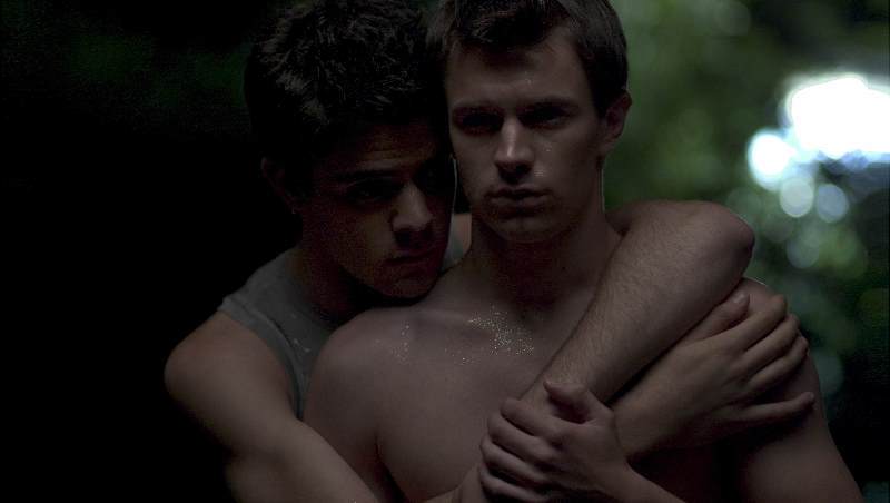 Still of Tanner Cohen and Nathaniel David Becker in Were the World Mine (2008)